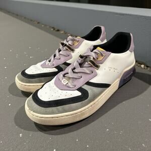 Coach City Sole Court Designer Sneakers Low Top Leather & Suede Women's size 9B